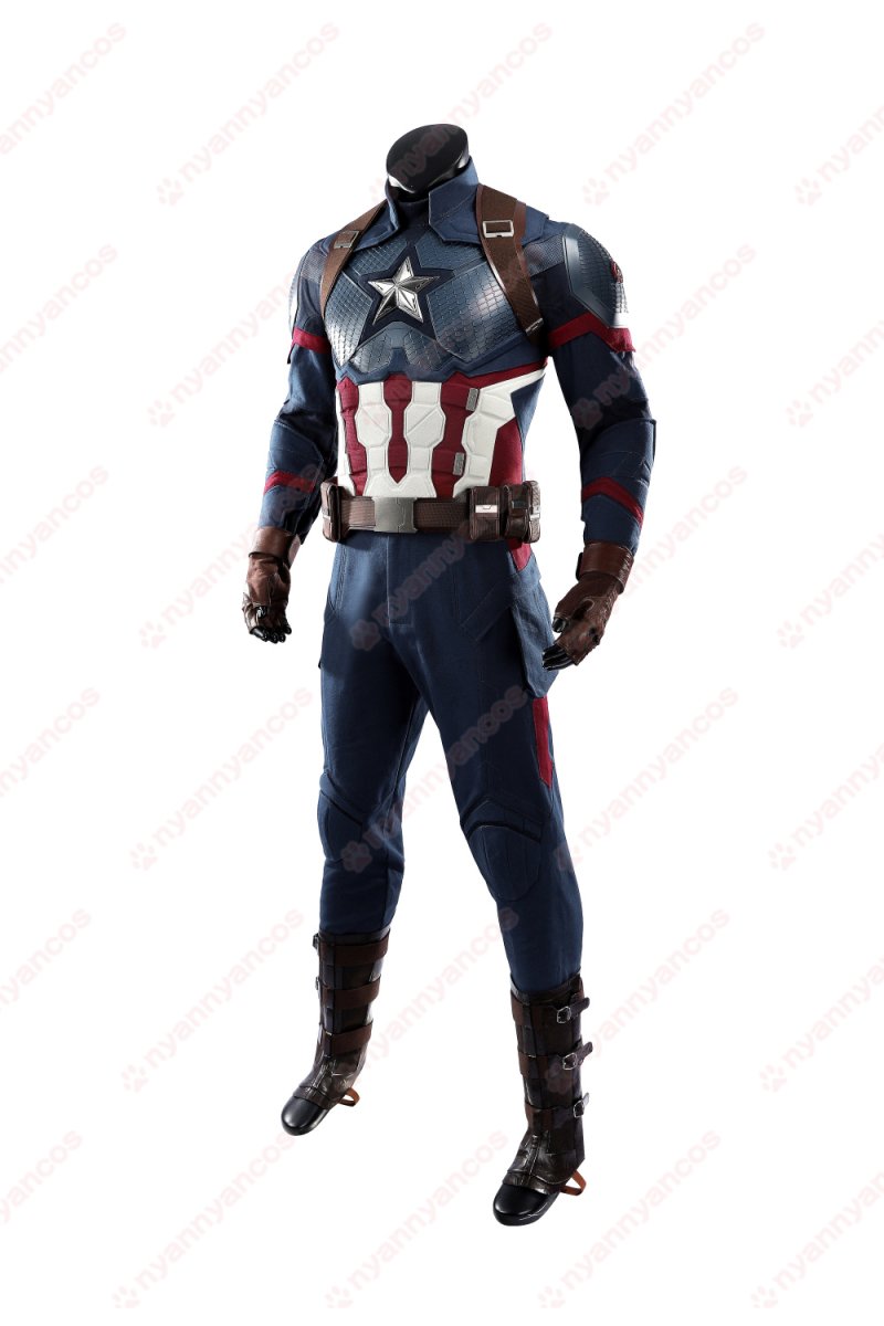 画像4: 高品質 実物撮影  キャプテン・アメリカ スティーブ・ロジャース　アベンジャーズ4 エンドゲーム 風　コスプレ衣装 コスチューム オーダーメイド  (4)