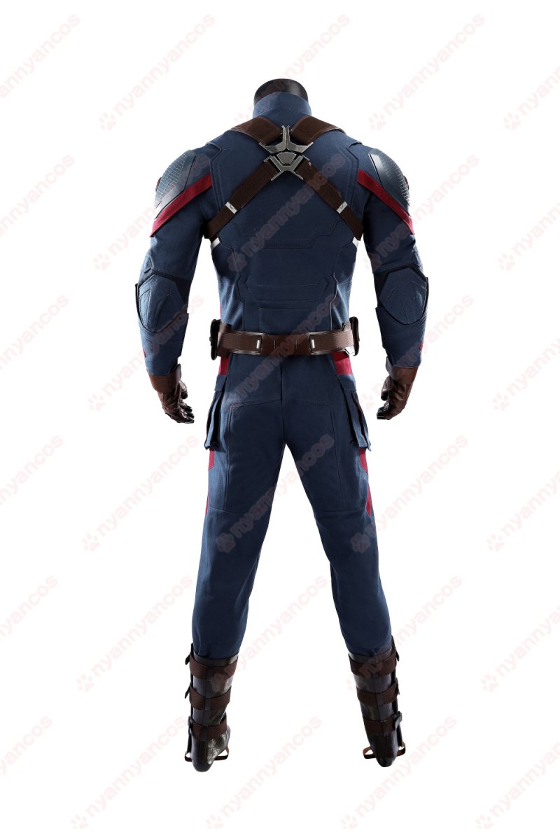 画像6: 高品質 実物撮影  キャプテン・アメリカ スティーブ・ロジャース　アベンジャーズ4 エンドゲーム 風　コスプレ衣装 コスチューム オーダーメイド  (6)