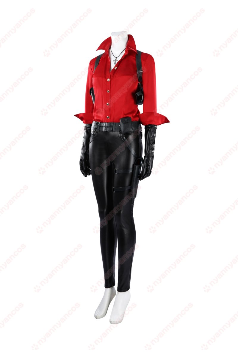画像4: 高品質 実物撮影  エイダ・ウォン ADA Wong バイオハザード 6  風  コスチューム コスプレ衣装 (4)