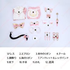 画像24: 高品質 実物撮影 KIRIKO キリコ にゃんカフェ  猫耳メイド オーバーウォッチ Overwatch  風 コスチューム コスプレ衣装 (24)