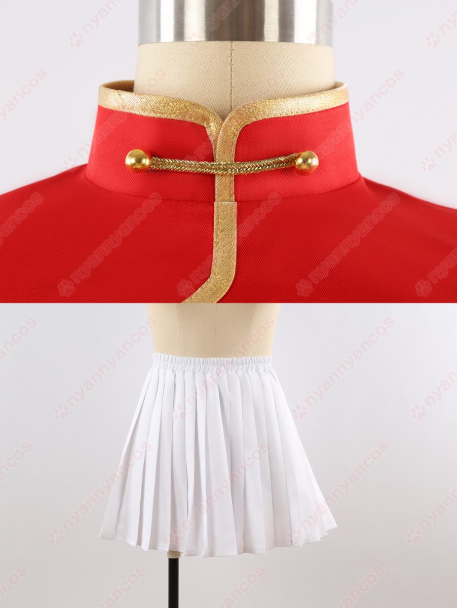 画像11: 高品質 実物撮影 朱城ルミ 山海経高級中学校 玄武商会 ブルアカ ブルーアーカイブ  Blue Archive 風 コスプレ衣装 コスチューム オーダーメイド (11)