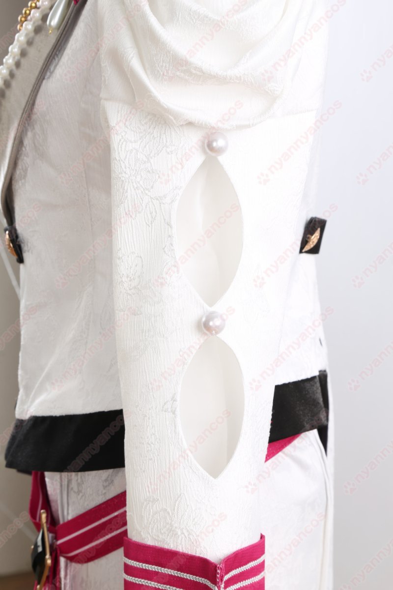 画像15: 高品質 実物撮影 ユメ エス カンナ ライカ 冴霧笑主  花群冬芽 名都神無  宝丈萊香 溶けた心 思い出のスノーホワイト ベリイ・ベリイ・スイート・ホワイト あんさんぶるスターズ! あんスタ 風 コスチューム コスプレ衣装  オーダーメイド (15)