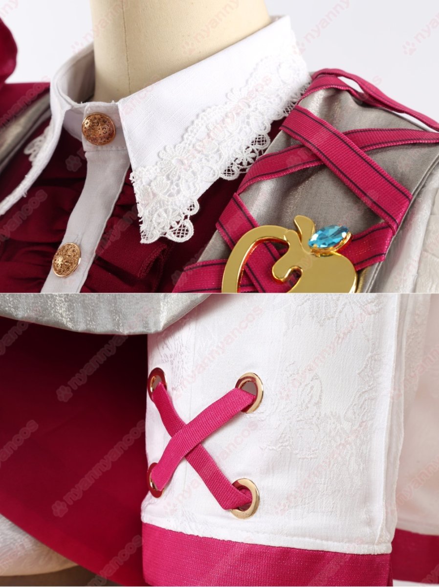 画像24: 高品質 実物撮影 ユメ エス カンナ ライカ 冴霧笑主  花群冬芽 名都神無  宝丈萊香 溶けた心 思い出のスノーホワイト ベリイ・ベリイ・スイート・ホワイト あんさんぶるスターズ! あんスタ 風 コスチューム コスプレ衣装  オーダーメイド (24)