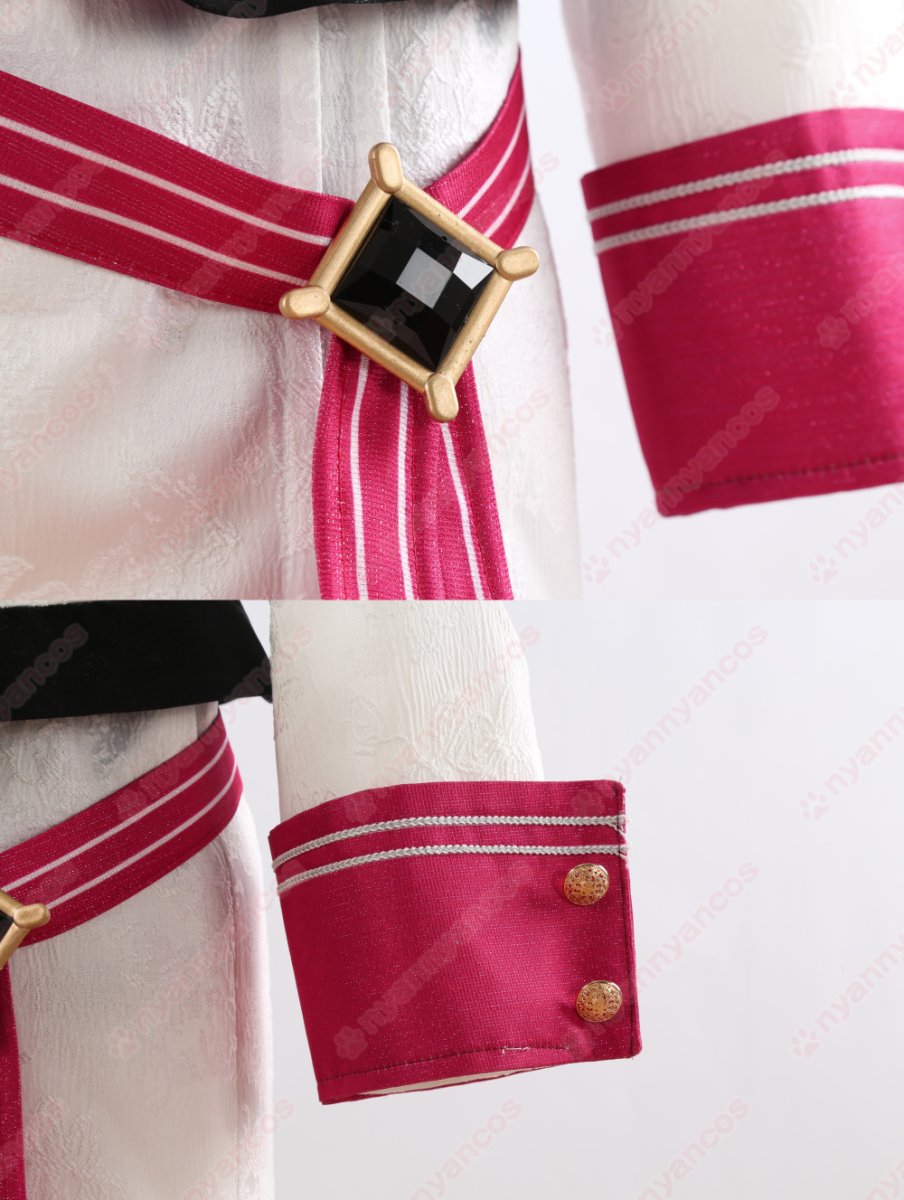 画像25: 高品質 実物撮影 ユメ エス カンナ ライカ 冴霧笑主  花群冬芽 名都神無  宝丈萊香 溶けた心 思い出のスノーホワイト ベリイ・ベリイ・スイート・ホワイト あんさんぶるスターズ! あんスタ 風 コスチューム コスプレ衣装  オーダーメイド (25)