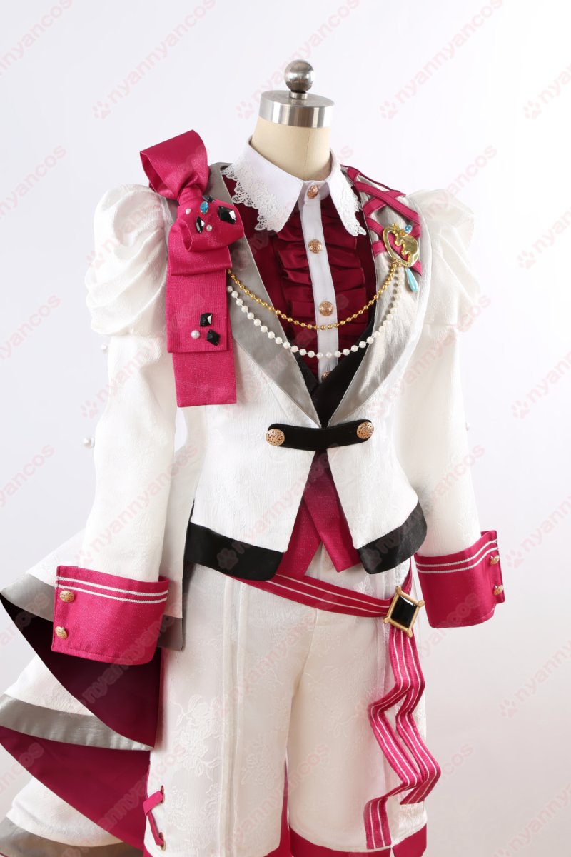 画像8: 高品質 実物撮影 ユメ エス カンナ ライカ 冴霧笑主  花群冬芽 名都神無  宝丈萊香 溶けた心 思い出のスノーホワイト ベリイ・ベリイ・スイート・ホワイト あんさんぶるスターズ! あんスタ 風 コスチューム コスプレ衣装  オーダーメイド (8)