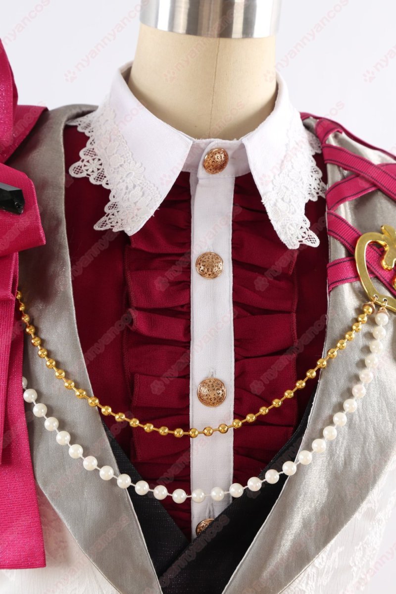 画像10: 高品質 実物撮影 ユメ エス カンナ ライカ 冴霧笑主  花群冬芽 名都神無  宝丈萊香 溶けた心 思い出のスノーホワイト ベリイ・ベリイ・スイート・ホワイト あんさんぶるスターズ! あんスタ 風 コスチューム コスプレ衣装  オーダーメイド (10)