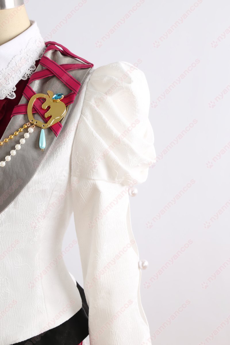 画像12: 高品質 実物撮影 ユメ エス カンナ ライカ 冴霧笑主  花群冬芽 名都神無  宝丈萊香 溶けた心 思い出のスノーホワイト ベリイ・ベリイ・スイート・ホワイト あんさんぶるスターズ! あんスタ 風 コスチューム コスプレ衣装  オーダーメイド (12)