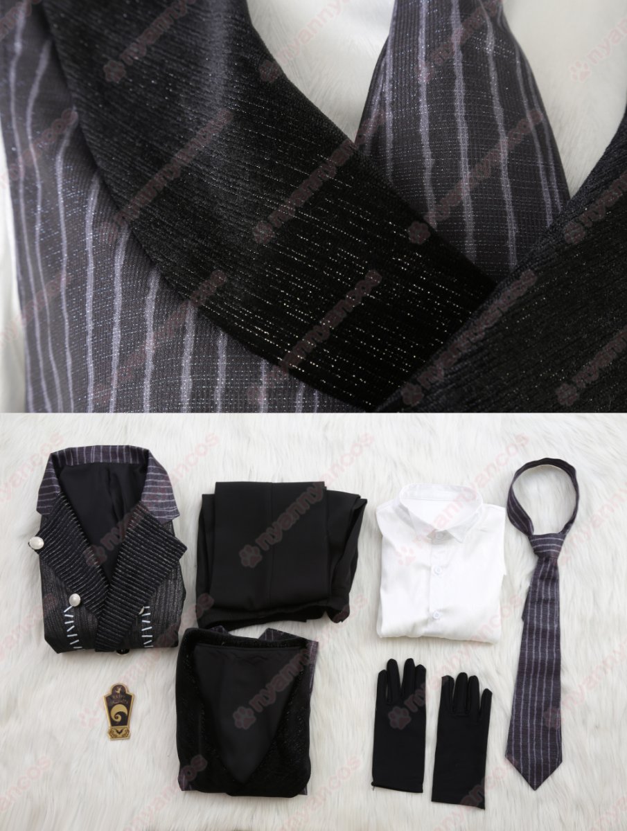 画像19: 高品質 実物撮影  マレウス  Malleus  ナイトメアースーツ 2024 ハロウィン ツイステ  ツイステッドワンダーランド  風 コスチューム コスプレ衣装  オーダーメイド (19)