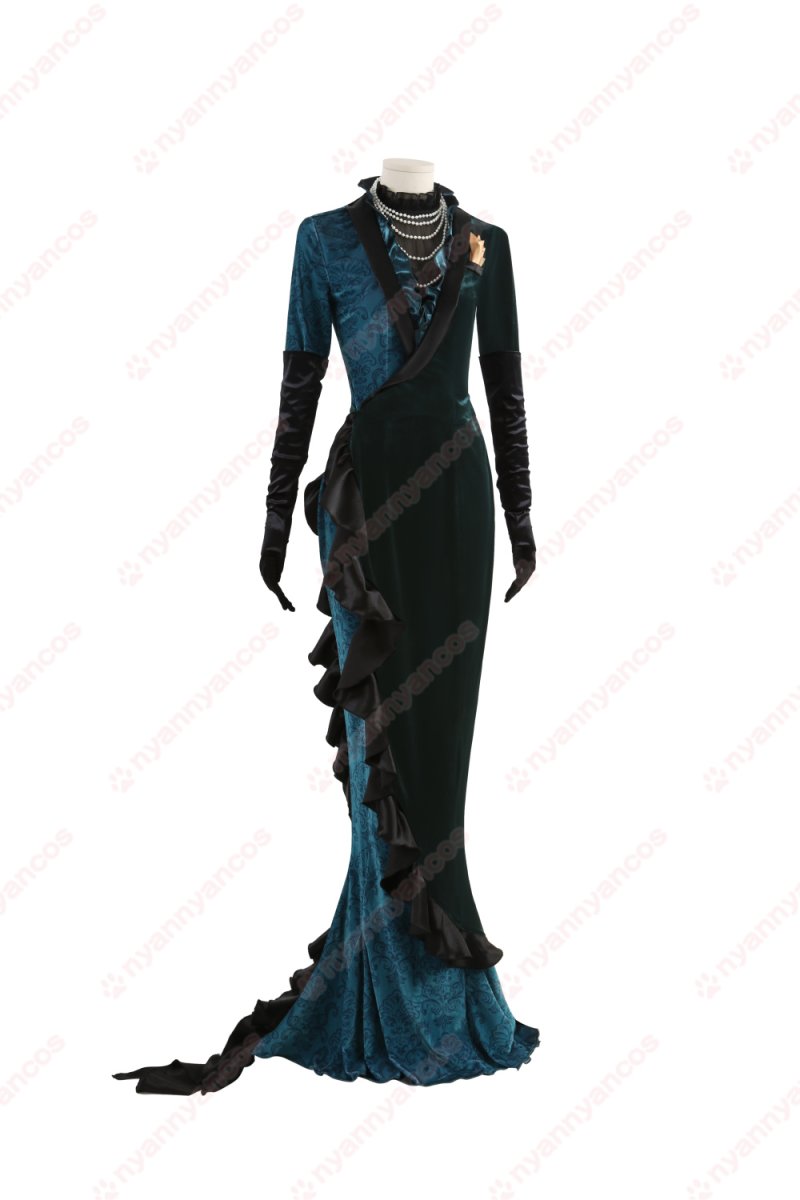 画像2: 高品質 実物撮影  ジョルジーナ ジェイド フロイドの母  ツイステ  ツイステッドワンダーランド  風 コスチューム コスプレ衣装  オーダーメイド (2)