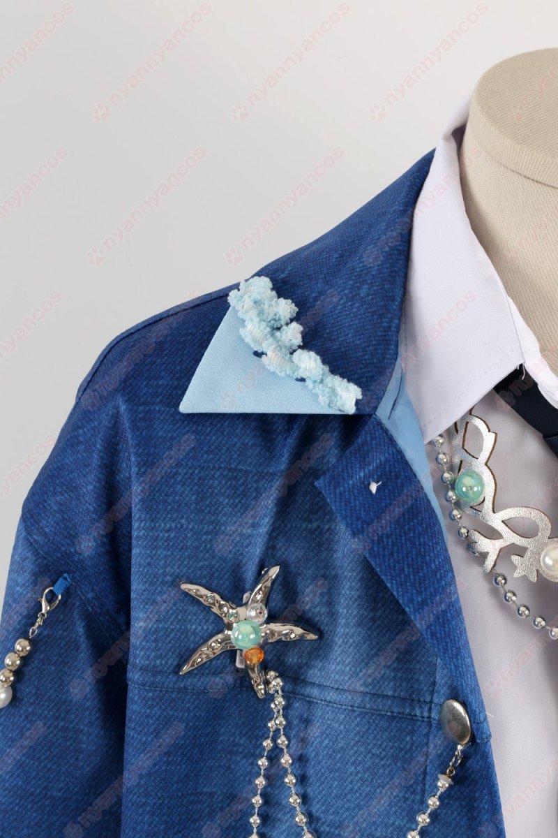 画像13: 高品質 実物撮影 乙狩アドニス 神崎颯馬 遊木真 深海奏汰 月永レオ 青葉つむぎ 巴日和 Deep into you Neptu ネプトゥ 十周年   あんさんぶるスターズ! あんスタ 風 コスチューム コスプレ衣装  オーダーメイド (13)