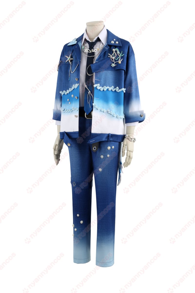 画像3: 高品質 実物撮影 乙狩アドニス 神崎颯馬 遊木真 深海奏汰 月永レオ 青葉つむぎ 巴日和 Deep into you Neptu ネプトゥ 十周年   あんさんぶるスターズ! あんスタ 風 コスチューム コスプレ衣装  オーダーメイド (3)