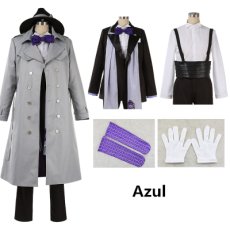 画像1: 高品質 実物撮影  ツイステ ツイステッドワンダーランド   アズール・アーシェングロット  Azul   オクタヴィネル寮　寮服  風  コスプレ衣装  コスチューム オーダーメイド (1)