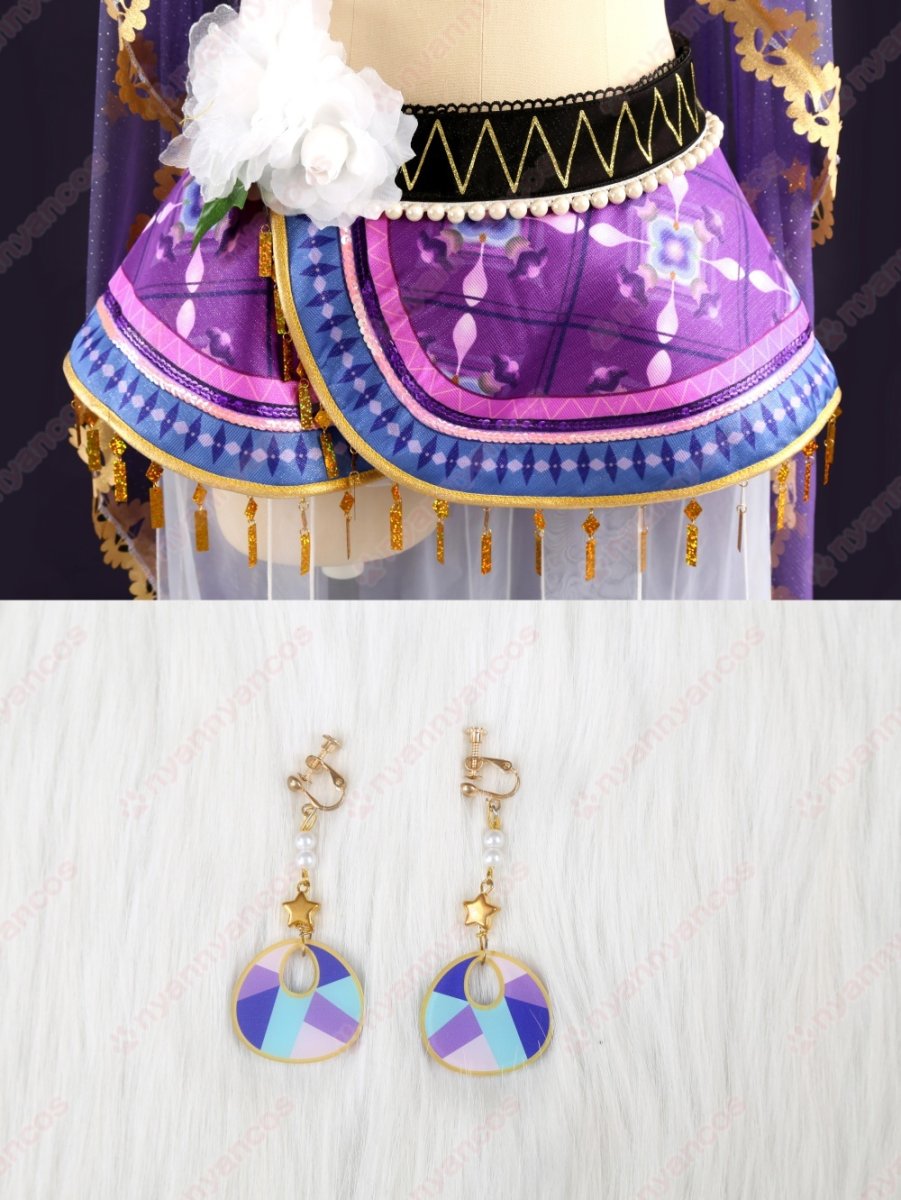 画像8: 高品質 実物撮影  東條希  踊り子編　覚醒後 μ's  LoveLive! ラブライブ！  風  コスプレ衣装 コスチューム オーダーメイド (8)