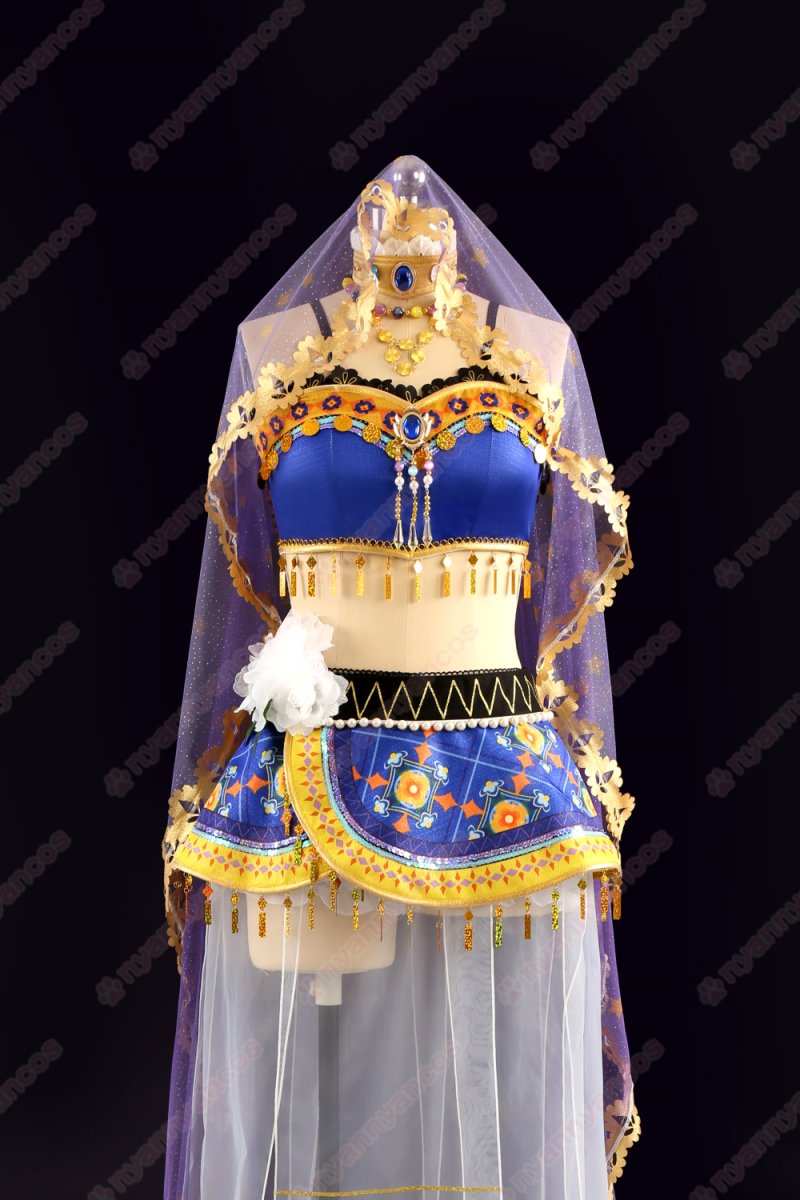 画像2: 高品質 実物撮影  園田海未  踊り子編　覚醒後 μ's  LoveLive! ラブライブ！  風  コスプレ衣装 コスチューム オーダーメイド (2)