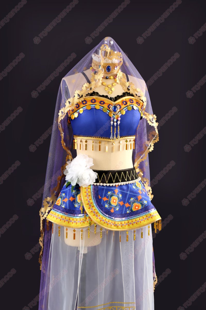 画像3: 高品質 実物撮影  園田海未  踊り子編　覚醒後 μ's  LoveLive! ラブライブ！  風  コスプレ衣装 コスチューム オーダーメイド (3)