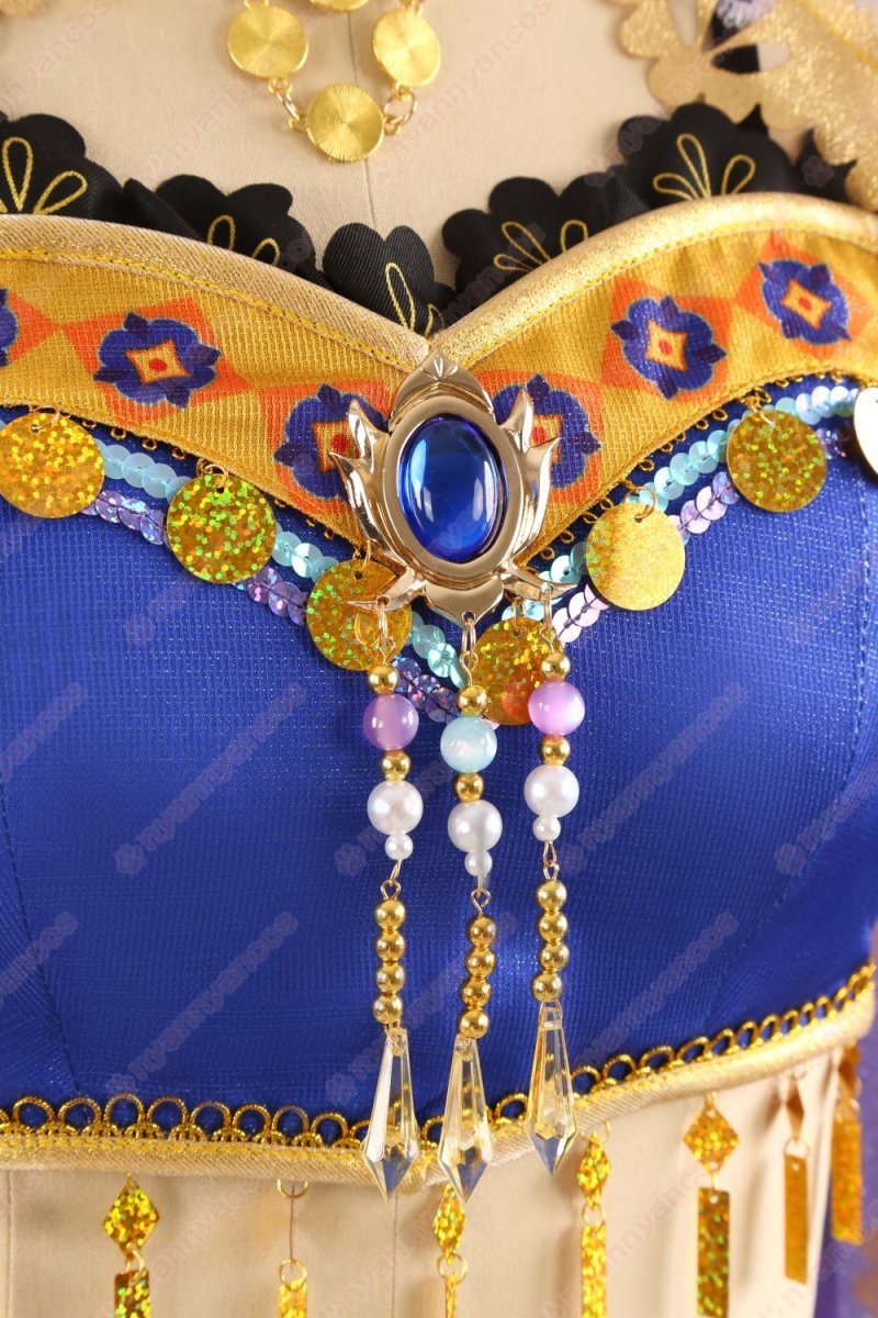 画像5: 高品質 実物撮影  園田海未  踊り子編　覚醒後 μ's  LoveLive! ラブライブ！  風  コスプレ衣装 コスチューム オーダーメイド (5)