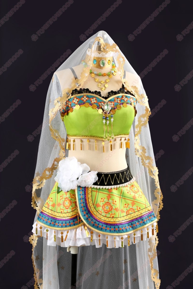 画像3: 高品質 実物撮影  小泉花陽  踊り子編　覚醒後 μ's  LoveLive! ラブライブ！  風  コスプレ衣装 コスチューム オーダーメイド (3)