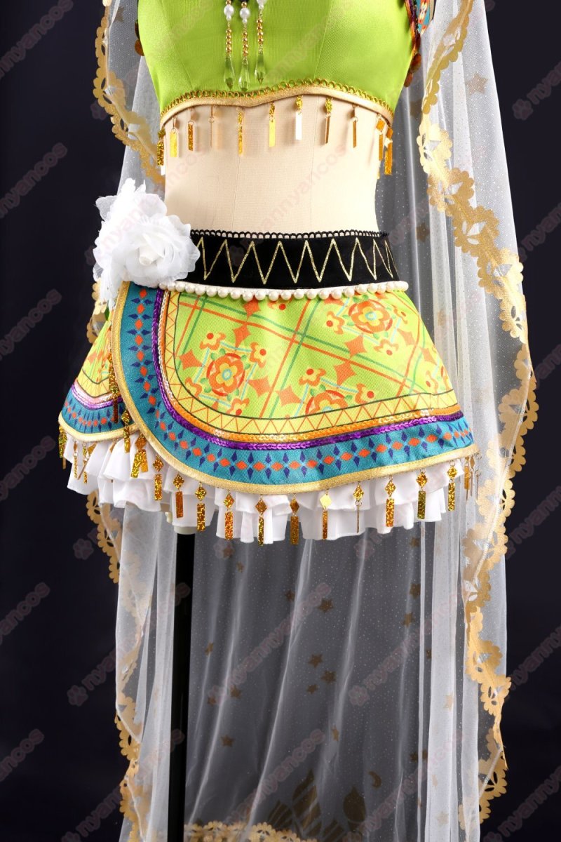 画像6: 高品質 実物撮影  小泉花陽  踊り子編　覚醒後 μ's  LoveLive! ラブライブ！  風  コスプレ衣装 コスチューム オーダーメイド (6)