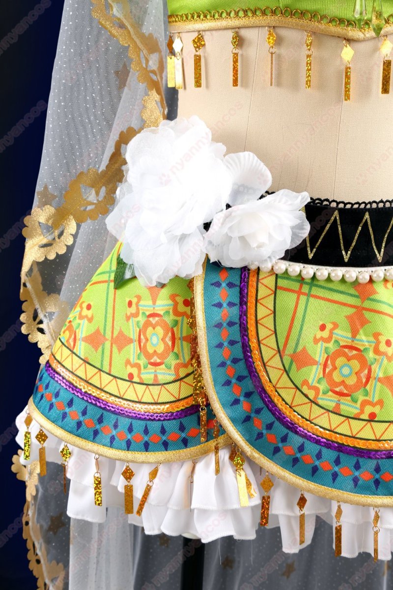 画像7: 高品質 実物撮影  小泉花陽  踊り子編　覚醒後 μ's  LoveLive! ラブライブ！  風  コスプレ衣装 コスチューム オーダーメイド (7)