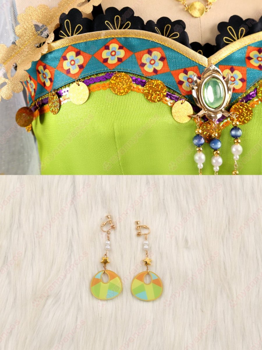 画像8: 高品質 実物撮影  小泉花陽  踊り子編　覚醒後 μ's  LoveLive! ラブライブ！  風  コスプレ衣装 コスチューム オーダーメイド (8)