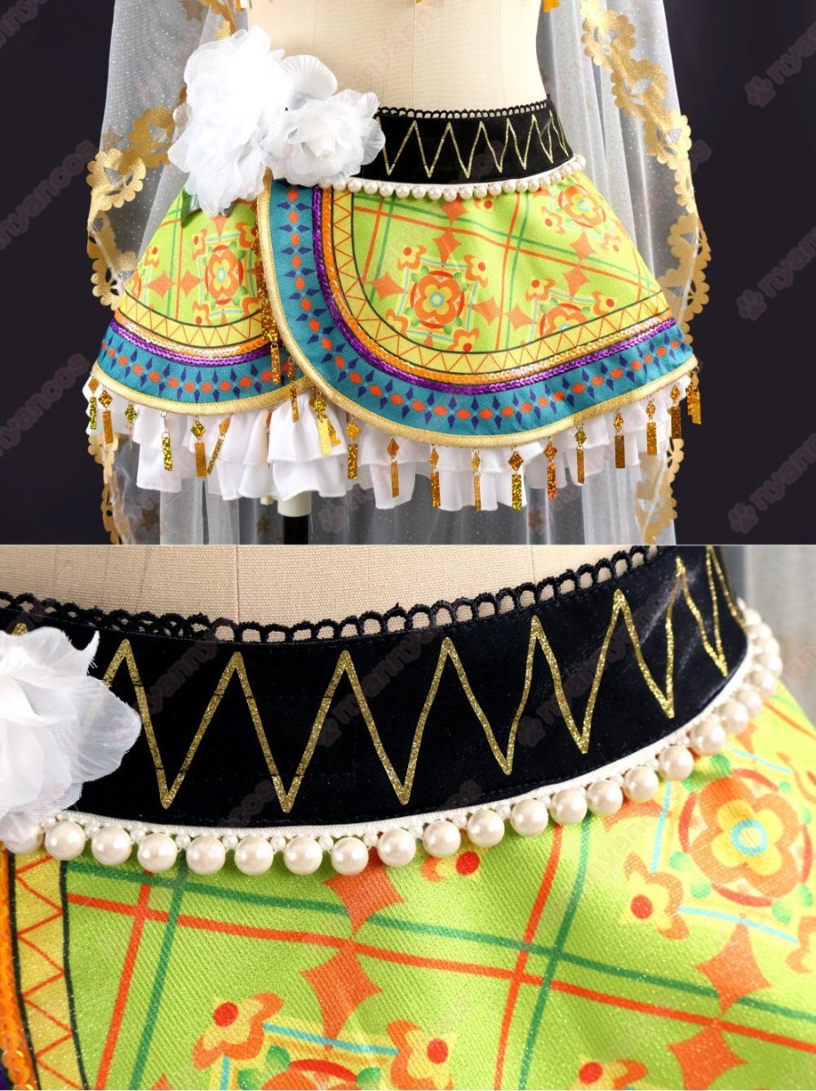 画像9: 高品質 実物撮影  小泉花陽  踊り子編　覚醒後 μ's  LoveLive! ラブライブ！  風  コスプレ衣装 コスチューム オーダーメイド (9)