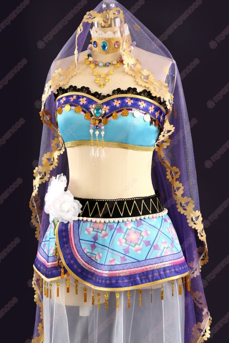 画像6: 高品質 実物撮影  絢瀬絵里  踊り子編　覚醒後 μ's  LoveLive! ラブライブ！  風  コスプレ衣装 コスチューム オーダーメイド (6)