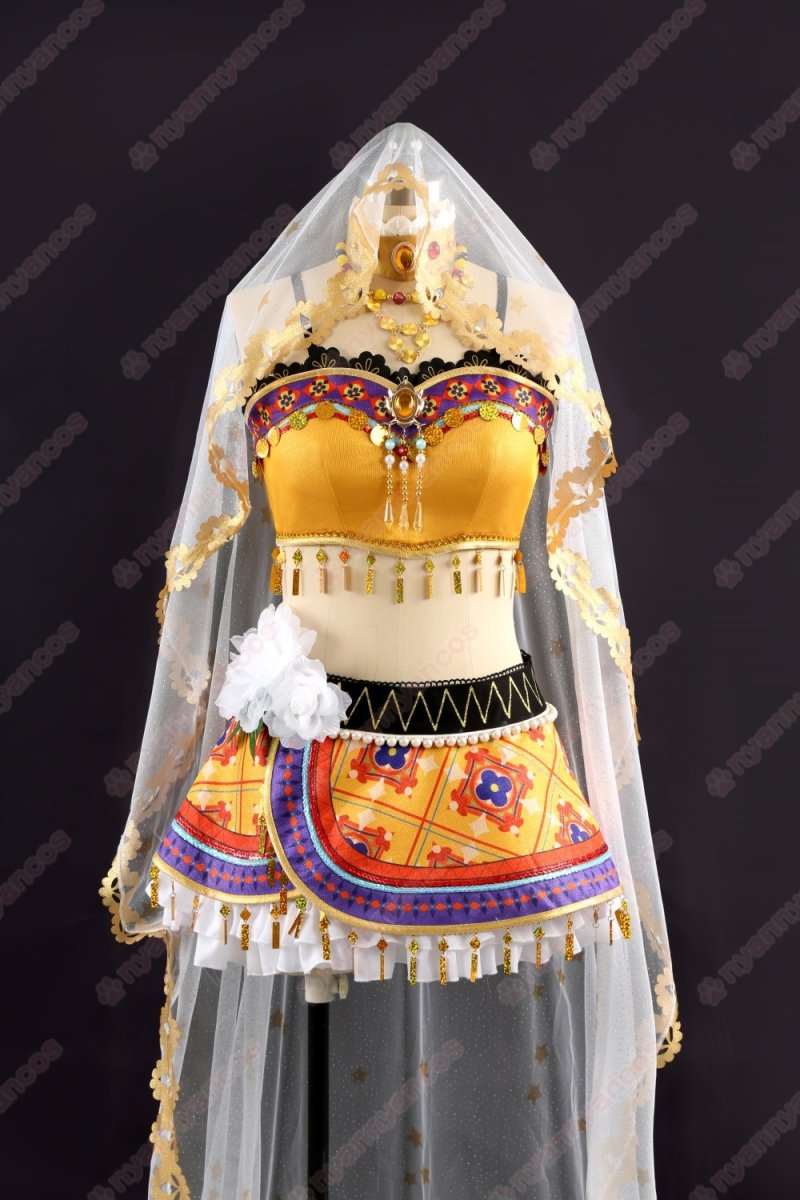 画像2: 高品質 実物撮影 星空凛 踊り子編　覚醒後 μ's  LoveLive! ラブライブ！  風  コスプレ衣装 コスチューム オーダーメイド (2)