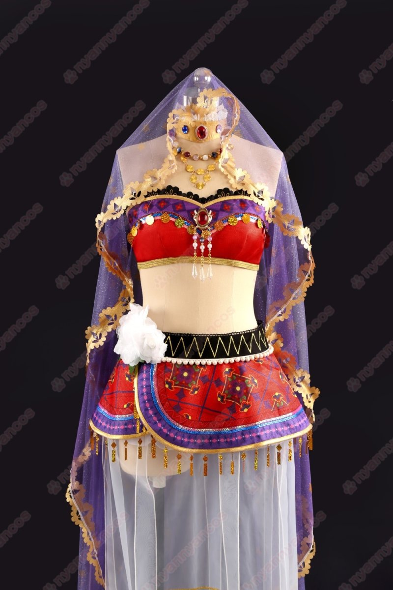 画像2: 高品質 実物撮影 西木野真姫 踊り子編　覚醒後 μ's  LoveLive! ラブライブ！  風  コスプレ衣装 コスチューム オーダーメイド (2)