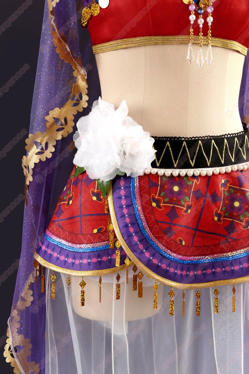 画像6: 高品質 実物撮影 西木野真姫 踊り子編　覚醒後 μ's  LoveLive! ラブライブ！  風  コスプレ衣装 コスチューム オーダーメイド (6)