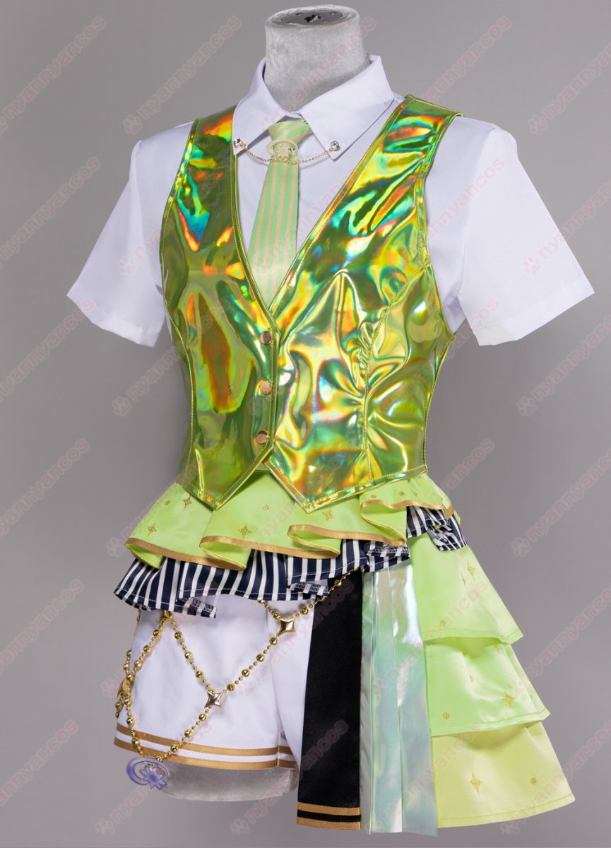 画像6: 高品質 実物撮影 日野森志歩 5th Anniversary 5周年 感謝祭  プロセカ プロジェクトセカイ カラフルステージ！ feat.初音ミク 風 コスプレ衣装 コスチューム (6)