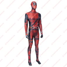 画像2: 高品質 実物撮影 デッドプール Deadpool ウェイド ウィルソン 風 全身タイツ ゼンタイ 子供 コスプレ衣装 コスチューム (2)