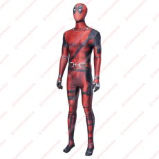 画像3: 高品質 実物撮影 デッドプール Deadpool ウェイド ウィルソン 風 全身タイツ ゼンタイ 子供 コスプレ衣装 コスチューム (3)