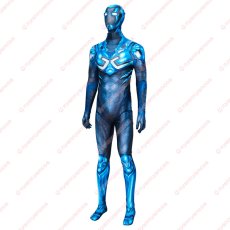 画像3: 高品質 実物撮影 Blue Beetle ブルービートル ハイメ・レイエス 風 全身タイツ ゼンタイ 子供 コスプレ衣装 コスチューム (3)