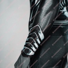画像12: 高品質 実物撮影 ブラック スーパーマン Superman ジャスティス・リーグ: ザック・スナイダーカット 風 全身タイツ ゼンタイ 子供 コスプレ衣装 コスチューム (12)