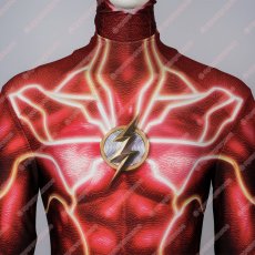 画像7: 高品質 実物撮影 THE FLASH フラッシュ バリー・アレン 風 全身タイツ ゼンタイ 子供 コスプレ衣装 コスチューム (7)