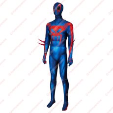 画像3: 高品質 実物撮影 スパイダーマン2099 スパイダーマン:アクロス・ザ・スパイダーバース 2 風 全身タイツ ゼンタイ 子供 コスプレ衣装 コスチューム (3)