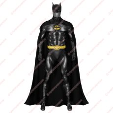 画像1: 高品質 実物撮影 Batman バットマン 1989 ブルース・ウェイン 風 全身タイツ ゼンタイ 子供 コスプレ衣装 コスチューム (1)