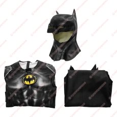 画像18: 高品質 実物撮影 Batman バットマン 1989 ブルース・ウェイン 風 全身タイツ ゼンタイ 子供 コスプレ衣装 コスチューム (18)