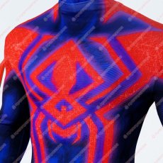 画像8: 高品質 実物撮影 スパイダーマン2099 スパイダーマン:アクロス・ザ・スパイダーバース 2 風 全身タイツ ゼンタイ 子供 コスプレ衣装 コスチューム (8)