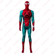 画像1: 高品質 実物撮影 スパイダーマン スパイダーマン:アクロス・ザ・スパイダーバース 2023 風 全身タイツ ゼンタイ 子供 コスプレ衣装 コスチューム (1)