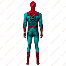 画像4: 高品質 実物撮影 スパイダーマン スパイダーマン:アクロス・ザ・スパイダーバース 2023 風 全身タイツ ゼンタイ 子供 コスプレ衣装 コスチューム (4)