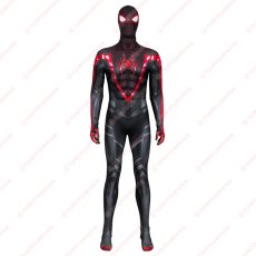 画像1: 高品質 実物撮影 マイルズ・モラレス Miles スパイダーマン2 Spider-Man 2  風 全身タイツ ゼンタイ 子供 コスプレ衣装 コスチューム (1)