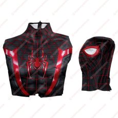 画像16: 高品質 実物撮影 マイルズ・モラレス Miles スパイダーマン2 Spider-Man 2  風 全身タイツ ゼンタイ 子供 コスプレ衣装 コスチューム (16)