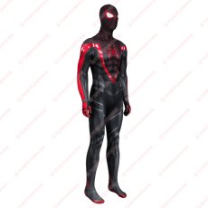 画像2: 高品質 実物撮影 マイルズ・モラレス Miles スパイダーマン2 Spider-Man 2  風 全身タイツ ゼンタイ 子供 コスプレ衣装 コスチューム (2)