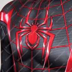 画像7: 高品質 実物撮影 マイルズ・モラレス Miles スパイダーマン2 Spider-Man 2  風 全身タイツ ゼンタイ 子供 コスプレ衣装 コスチューム (7)