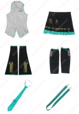 画像7: 高品質 実物撮影  初音ミク MIKU  風  コスプレ衣装 コスチューム (7)