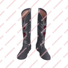 画像1: 高品質 実物撮影  Fate/Grand Order フェイト・グランドオーダー Fate/Apocrypha フェイト・アポクリファ 黒のセイバー ジークフリート コスプレ靴 ブーツ (1)
