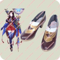 画像1: 高品質 実物撮影  Fate/Grand Order フェイト・グランドオーダー レオナルド・ダ・ヴィンチ キャスター コスプレ靴 ブーツ (1)