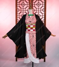 画像1: 高品質 実物撮影 鬼滅の刃 竈門禰豆子 かまど ねずこ 風  コスプレ衣装 コスチューム (1)