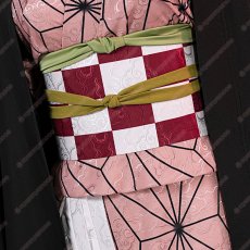 画像3: 高品質 実物撮影 鬼滅の刃 竈門禰豆子 かまど ねずこ 風  コスプレ衣装 コスチューム (3)